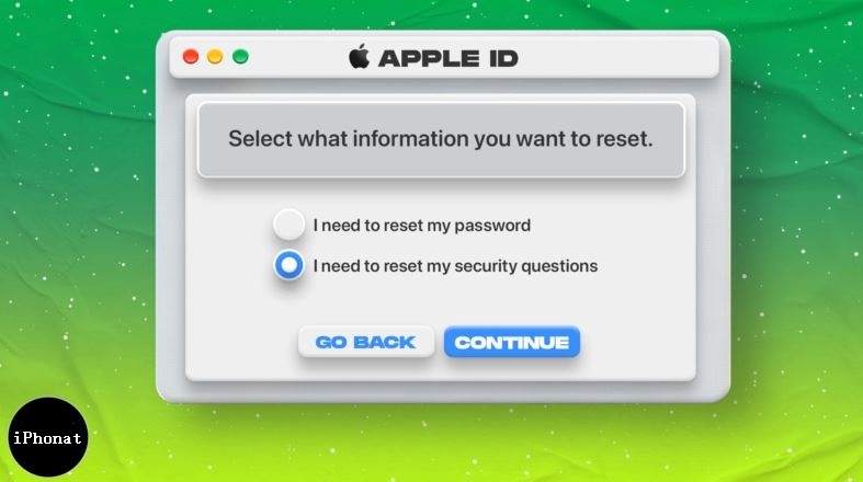 كيفية تغيير أسئلة أمان معرف Apple