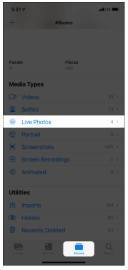 كيفية التقاط Live Photo في FaceTime على iPhone