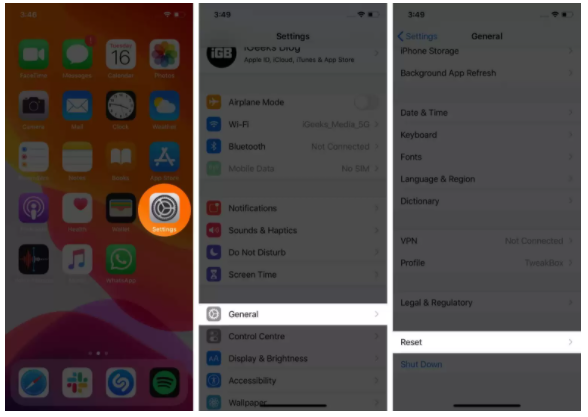 أيقونة متجر التطبيقات مفقودة على iPhone أوiPad طرق لاستعادة
