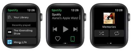 كيفية استخدام Spotify على Apple Watch لتشغيل الموسيقى