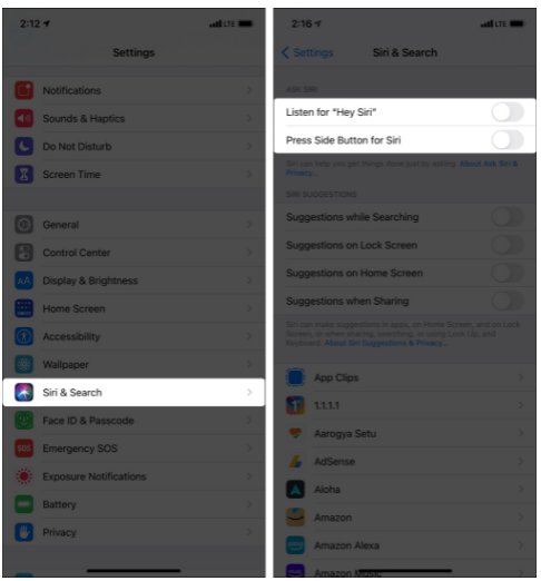 طريقة حذف بيانات Siri من iCloud على iPhone وiPad