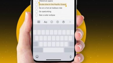طريقة تحديد نص على iPhone باستخدام لوحة المفاتيح كلوحة تعقب