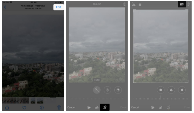 كيفية اقتصاص الصور على iPhone أو iPad