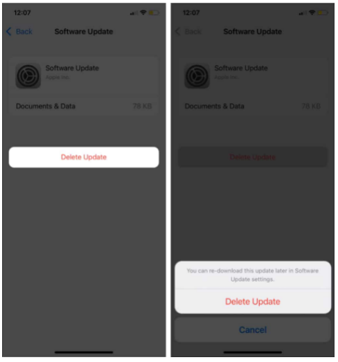 مشكلة توقف iOS 15 عند التحضير للتحديث